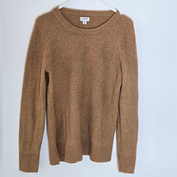 J. Crew Womens  Cotton-Wool Crewneck Teddie Sweater Size M - Picture 2 of 6